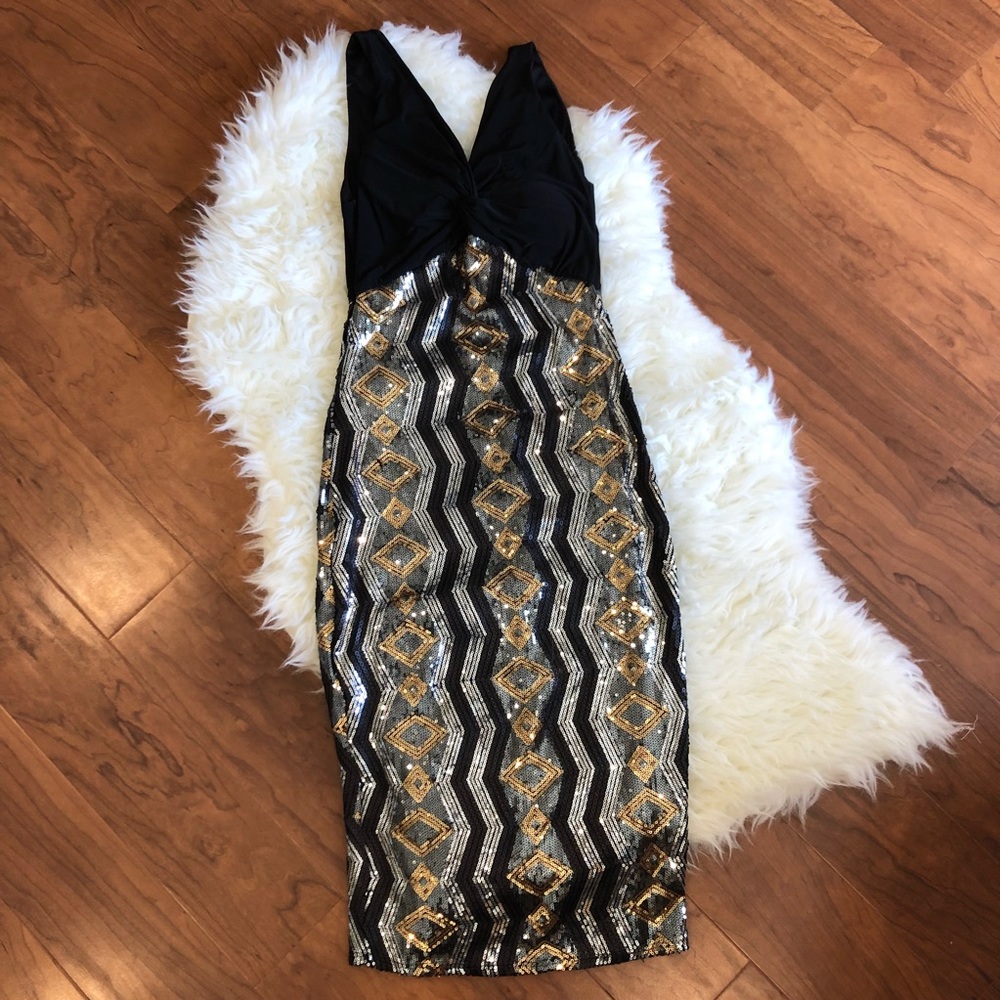 Sequin Midi Dress